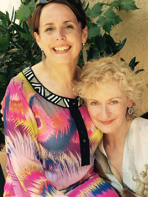 Die Autorin und Journalistin Ute Cohen und JF, Berlin, Juli 2016, Foto: Lévia Cohen